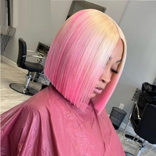 Coral Sunset Human Hair Wig