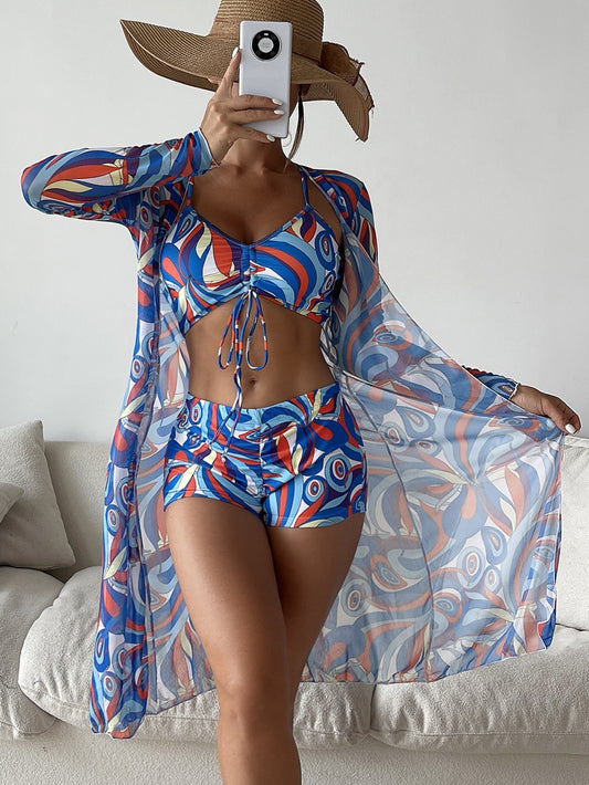 Electric Tide Three Piece Swim Set