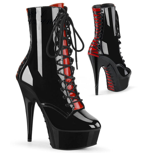 Vixen Laced Up Ankle Boots